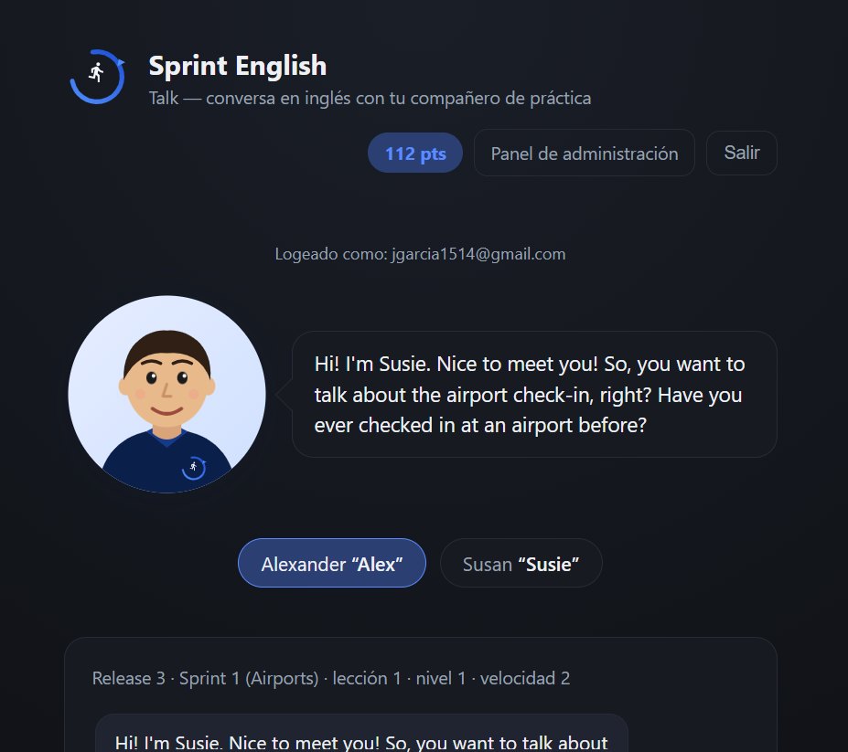 Sprint English Talk, conversación por voz con IA